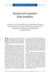 Noviser och experter löser problem - Ncm