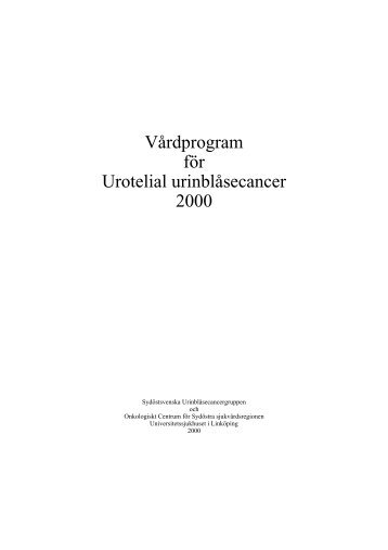 Vårdprogram för Urotelial urinblåsecancer 2000 - Medac
