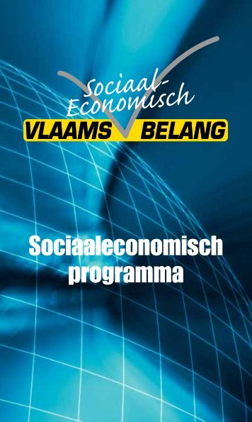 Sociaaleconomisch programma - Vlaams Belang