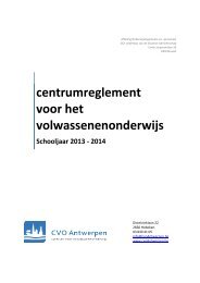 3 Ons centrum - CVO Antwerpen