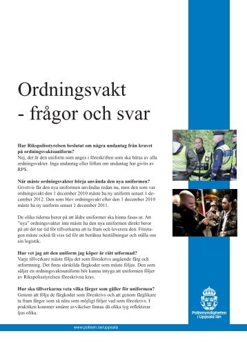 Läs och få svar på de vanligaste frågorna - Polisen