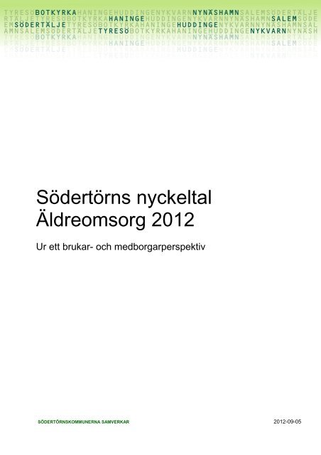 Södertörns nyckeltal 2012 - Tyresö kommun