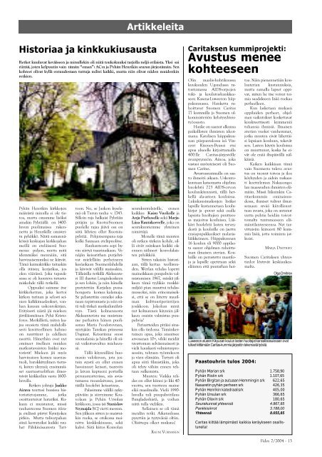 Katolinen hiippakuntalehti 7/2004 Katolskt stiftsblad