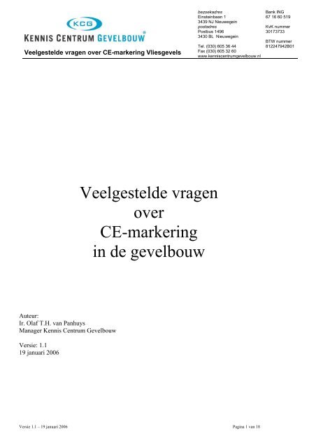 Veelgestelde vragen over CE-markering in de gevelbouw - VMRG