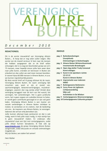 D e   c   e   m   b   e   r     2 0 1 0 - Almere Buiten