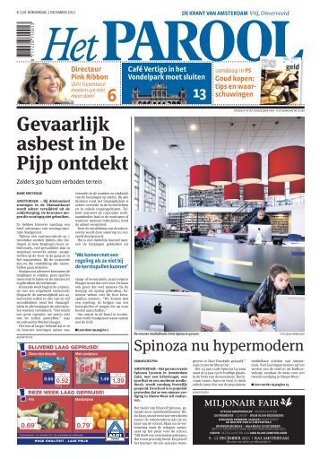 zie krantenartikel Parool - Spinoza Lyceum