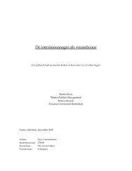 De interimmanager als veranderaar - Erasmus University Thesis ...