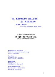 –Ju närmare källan, ju klarare vatten– - Svenska Ekodemiker