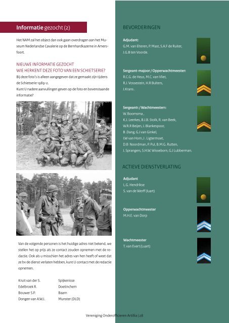 ArtilliaOfficieel Orgaan |Vereniging Onderofficieren Artillerie - VOOA