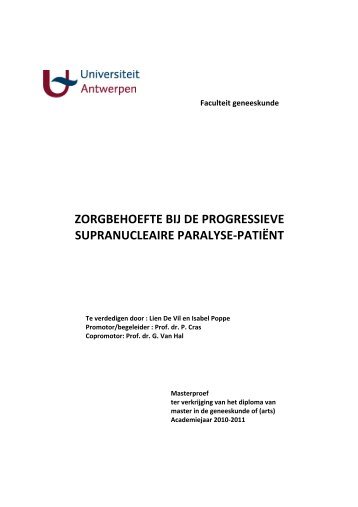 Eindwerk - Progressieve Supranucleaire Paralyse.pdf - MSA-AMS.be