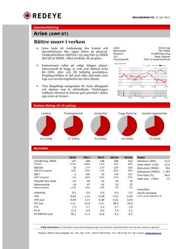 Bättre snurr i verken - Redeye