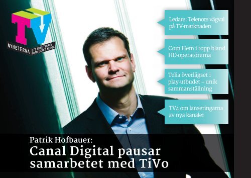 Canal Digital pausar samarbetet med TiVo - TV-Nyheterna