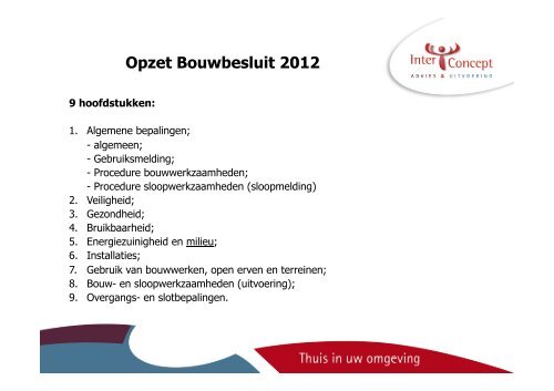 Bouwbesluit 2012 Highlights - Bouwen
