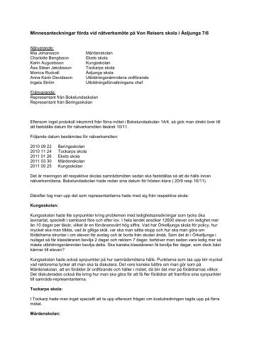 nätverksmöte på Von Reisers skola i Åsljunga 20100607
