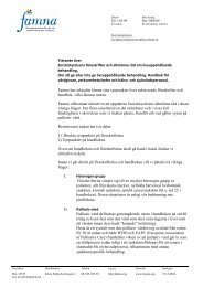 Föreskrifter och allmänna råd om livsuppehållande ... - Famna