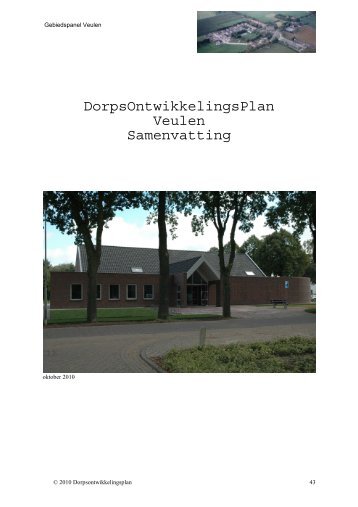 Samenvatting Dorpsontwikkelingsplan Veulen - ruimtelijkeplannen ...