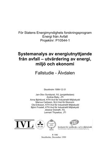 Slutrapport - Kungliga Tekniska högskolan