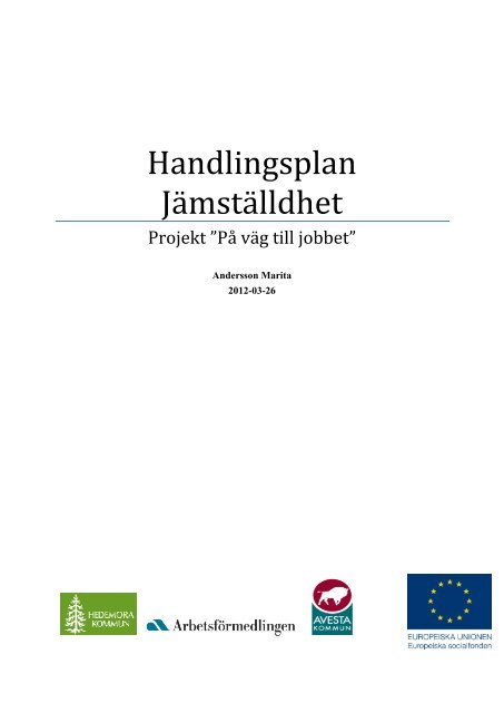 Jämställdhetsplan - Avesta