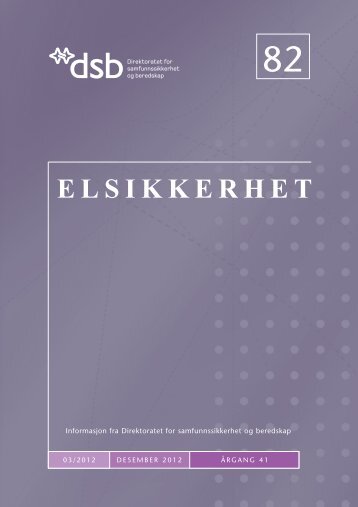 Elsikkerhet nr. 82 - Direktoratet for samfunnssikkerhet og beredskap