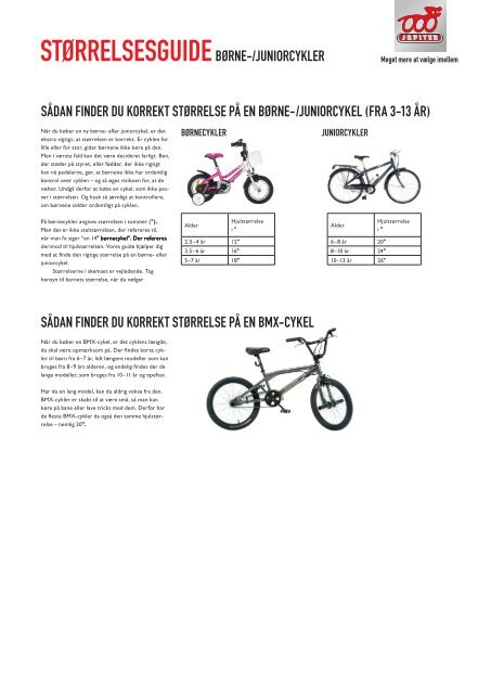 Download Jupiter Cyklers størrelsesguide her (pdf)