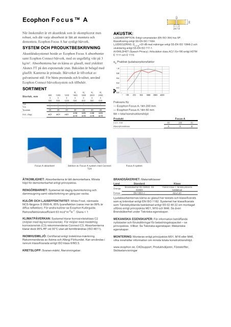 Ecophon Focus™ A - Akustikshopen