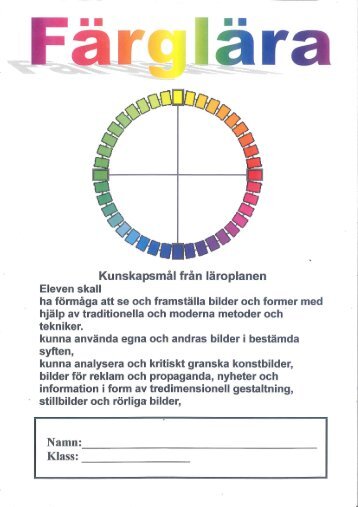 Färglära häfte åk.7 - Arvidsjaur