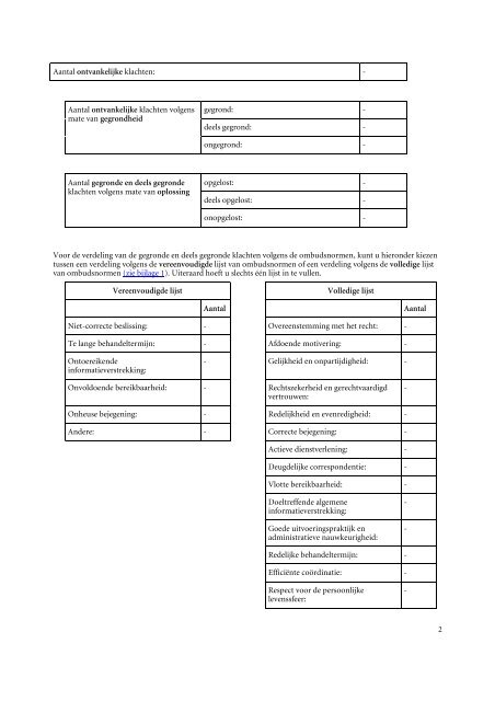 Eerstelijnsklachtenrapport 2008 - Vlaamse Ombudsdienst