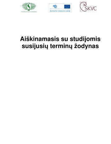 Aiškinamasis su studijomis susijusių terminų žodynas