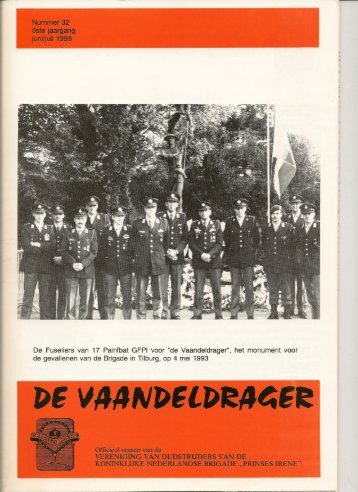 De Fuseliers van 17 Painfbat GFPI voor "de Vaandeldrager", het ...
