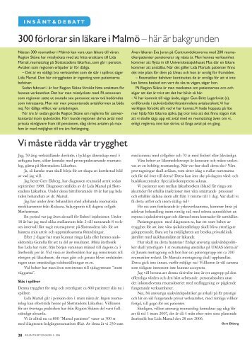28 Insändarsidorna - Välkommen till Reumatikertidningens arkiv ...
