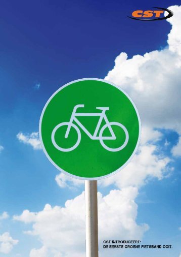 CST introduceert: de eerste groene fietsiband ooit.