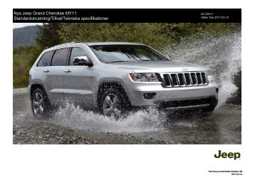 Jeep Grand Cherokee_utrustning_specifikationer inkl diesel ...