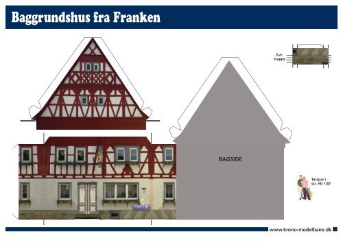 Baggrundshus fra Franken - KRONO Modelbane