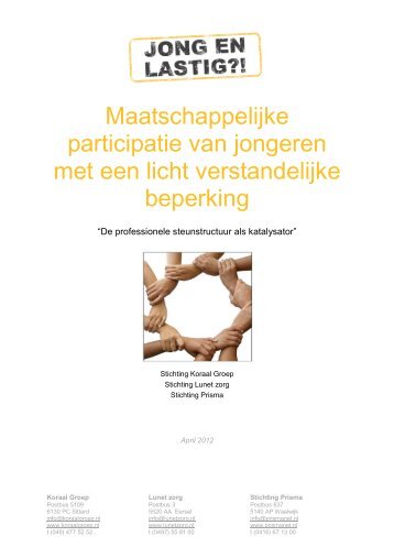 De Professionele Steunstructuur als katalysator - Jong en lastig