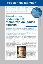 Messiaanse Joden en het vieren van de joodse feesten Feesten als ...