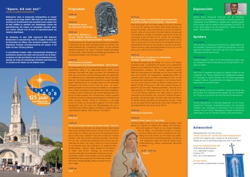 congresfolder - Titus Brandsma Instituut