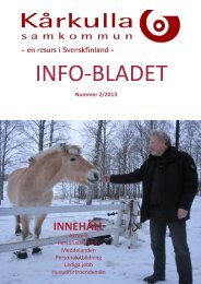 Info-bladet nummer 2/2013 - Kårkulla samkommun