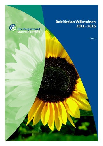 Beleidsplan Volkstuinen 2011 - 2016 - Gemeente Heerhugowaard