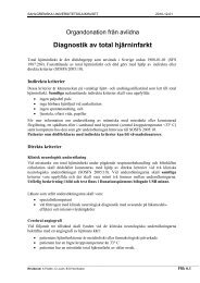 Diagnostik av total hjärninfarkt - Sahlgrenska Universitetssjukhuset