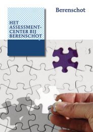 Het assessmentcenter bij Berenschot - informatie voor deelnemers