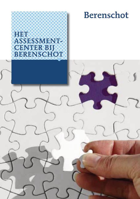 Het assessmentcenter bij Berenschot - informatie voor deelnemers
