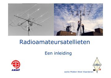 Radioamateursatellieten - UBA sectie: Midden West-Vlaanderen