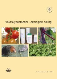 Växtskyddsmedel i ekologisk odling - Svenskt Sigill