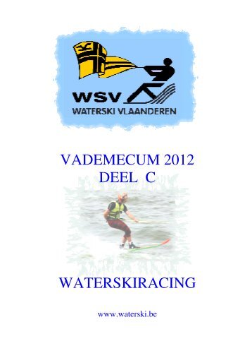 Vademecum deel C 2012 - KBWSF - Waterski Vlaanderen