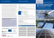 Neue and Erneuerbare Energien New & Renewable Energies