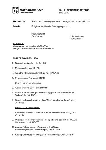 2012-03-14 Kommunstyrelsen.pdf - Trollhättan