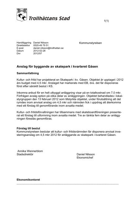 2012-03-14 Kommunstyrelsen.pdf - Trollhättan