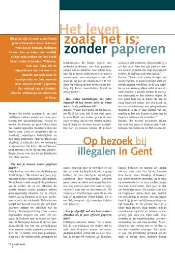 Op bezoek bij illegalen in Gent - Weliswaar