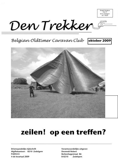Den Trekker - oktober 2009 - Belgian Oldtimer Caravan Club