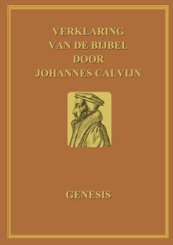Commentaar op Genesis door Calvijn – genummerd - Ds. W. Pieters